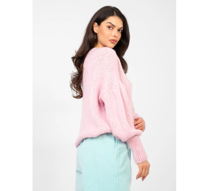 Jumper MI SW 0302.18 světle růžový Jumper MI SW 0302.18 světle růžový