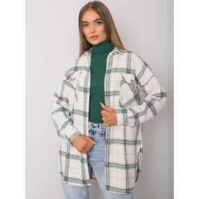 Košile TO KS 0810 3.32 bílé a zelené Košile TO KS 0810 3.32 bílé a zelené