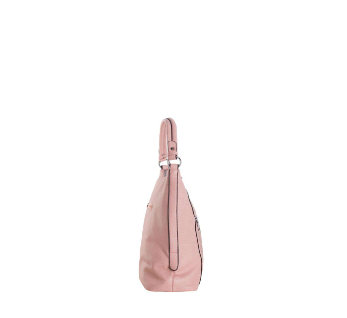 Světle růžová městská taška přes rameno s odnímatelným popruhem
