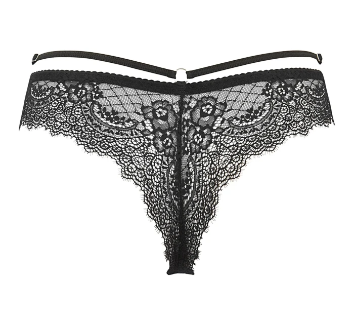 Dámské sexy krajkové tanga V-10098 Černá - Axami Dámské sexy krajkové tanga V-10098 Černá - Axami