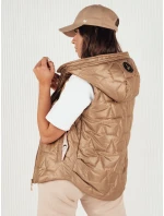 Dámská prošívaná vesta NICOLAS zlatá FashionStreet TY4119