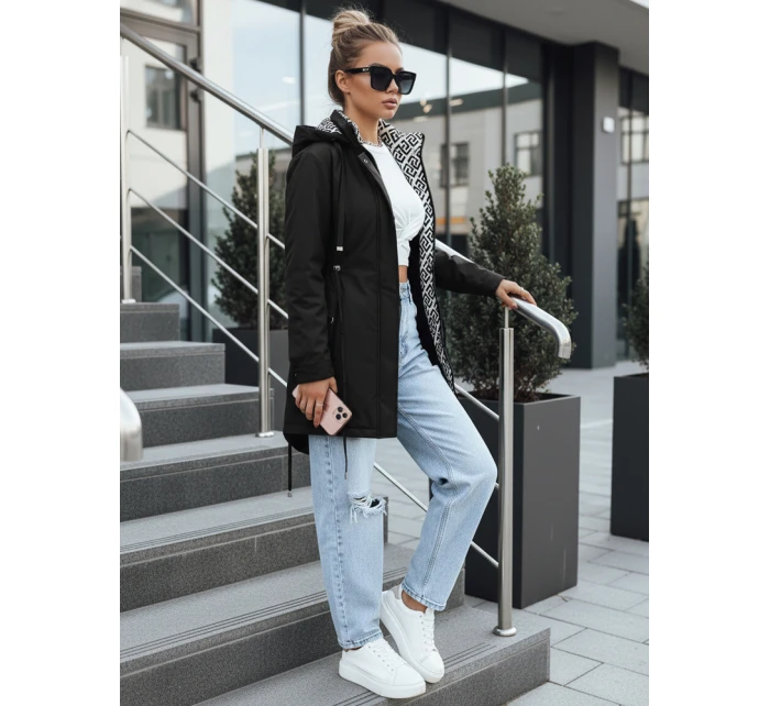 Kurtka parka damska z kapturem czarna model 22028056 - FashionStreet