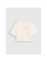 Dívčí tričko oversize crop top s potiskem 4F 4FJWSS25TTSHF1868-11S Dívčí tričko oversize crop top s potiskem 4F 4FJWSS25TTSHF1868-11S