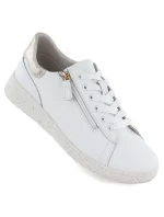 Dámské kožené polobotky bílé eVento 138