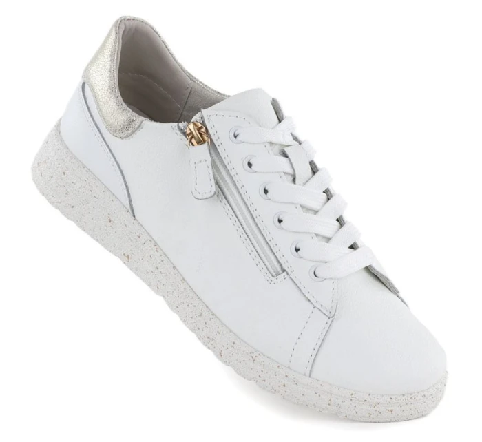 Dámské kožené polobotky bílé eVento 138