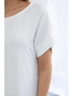 Šaty s kapsami ecru