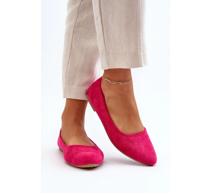 Dámské semišové baleríny Fuksie Kommia Dámské semišové baleríny Fuksie Kommia