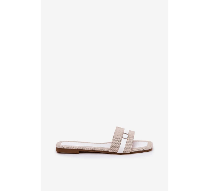 Plné Dámské Sandály S Páskem A Přezkou model 21689565 - Boto Plné Dámské Sandály S Páskem A Přezkou model 21689565 - Boto