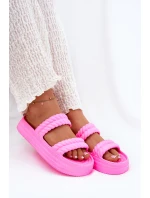 Pěnové Lehká Dámské Sandały Na Platformě S.Barski ZK51-001 Fuchsie Pěnové Lehká Dámské Sandały Na Platformě S.Barski ZK51-001 Fuchsie