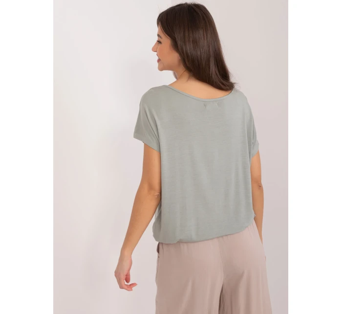 Halenka D12100R02646A khaki barva