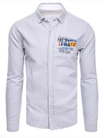 Pánská světle šedá košile FashionStreet DX2278