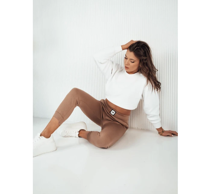 Dámské tepláky LOREN camel FashionStreet UY1827 Dámské tepláky LOREN camel FashionStreet UY1827