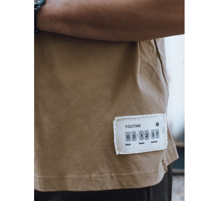 FashionStreet pánské velbloudí tričko RX5513