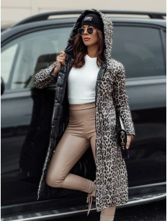 Dámská dlouhá prošívaná bunda s kapucí oboustranná černá Dstreet model 21980860 - FashionStreet