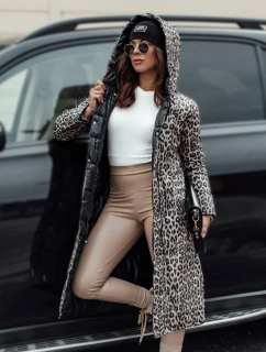 Dámská dlouhá prošívaná bunda s kapucí oboustranná černá Dstreet model 21980860 - FashionStreet