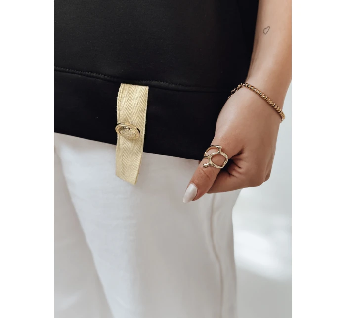 Dámská oversize halenka SHINE LOVE černá Dstreet model 21989307 - FashionStreet Dámská oversize halenka SHINE LOVE černá Dstreet model 21989307 - FashionStreet