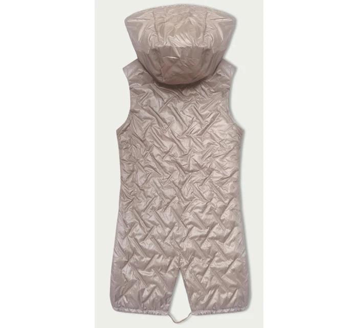 růžová dámská prošívaná vesta s kapucí model 20927351 - S'WEST