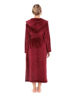 Dámský župan Siena s kapucí 3156 vínová - Vestis Dámský župan Siena s kapucí 3156 vínová - Vestis