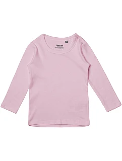 Neutral O 11001 Dětské tričko s dlouhým rukávem 77.1001 light pink