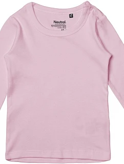 Neutral O 11001 Dětské tričko s dlouhým rukávem 77.1001 light pink
