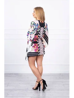 šaty s vázáním v béžové model 18748169 - K-Fashion