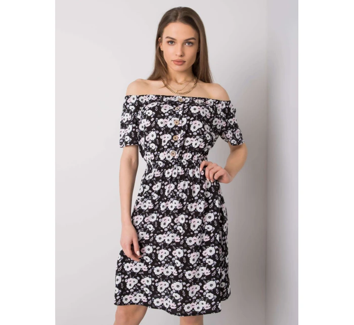 Šaty D73771M30244B černobílé