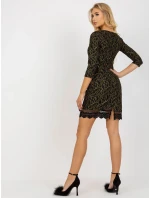 Dámské šaty LK SK model 17925136 černé a zlaté - FPrice Dámské šaty LK SK model 17925136 černé a zlaté - FPrice