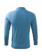 Single J. LS polokošile pánská azurově modrá