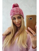 Fleecová čepice Fiona K275 fuchsiová + pudrově růžová