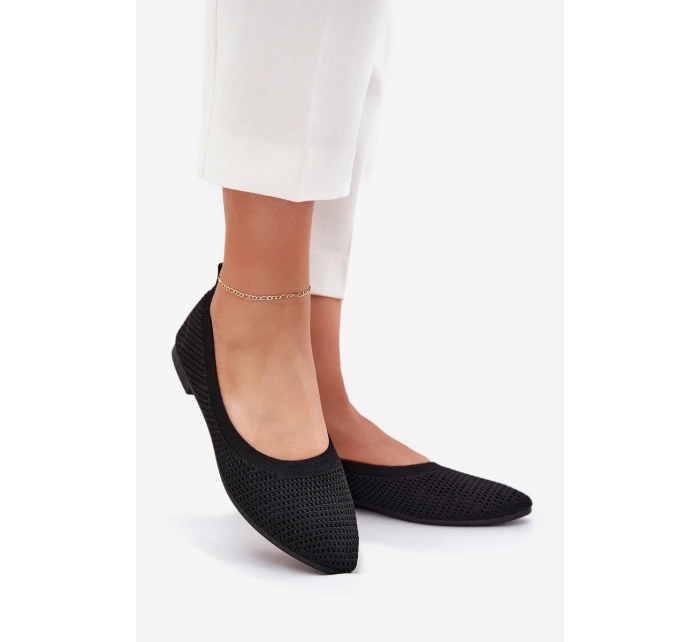 Síťované Textilní Baleríny Dámské Černé model 21703003 - Boto