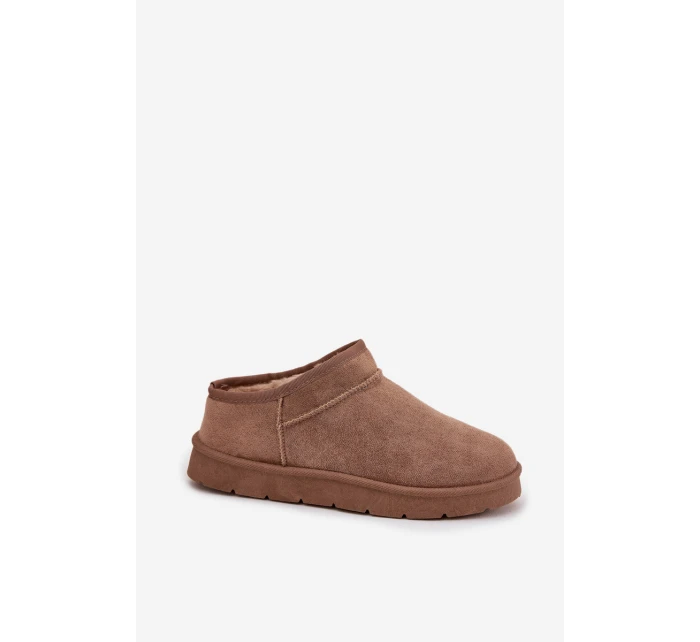 Dámské sněhule Serenne s kožešinou – hnědé Dámské sněhule Serenne s kožešinou – hnědé