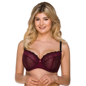 Dámská podprsenka 2205 bordová - Lupoline Dámská podprsenka 2205 bordová - Lupoline