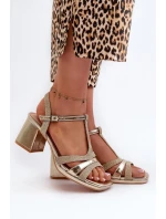 Sandály na podpatku model 197572 Step in style Sandály na podpatku model 197572 Step in style