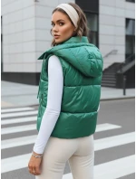 Dámská prošívaná vesta OSHE zelená FashionStreet TY3702