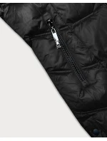 Černá dlouhá zimní bunda s kapucí model 21246761 - S'WEST