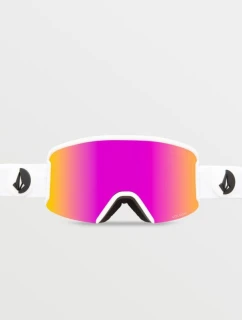 Snowboardové brýle Volcom Garden Matte White/Pink Chrome s UV ochranou růžové (VG0122101)