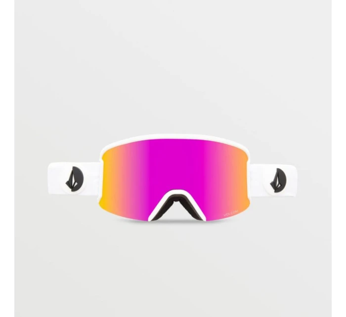 Snowboardové brýle Volcom Garden Matte White/Pink Chrome s UV ochranou růžové (VG0122101)