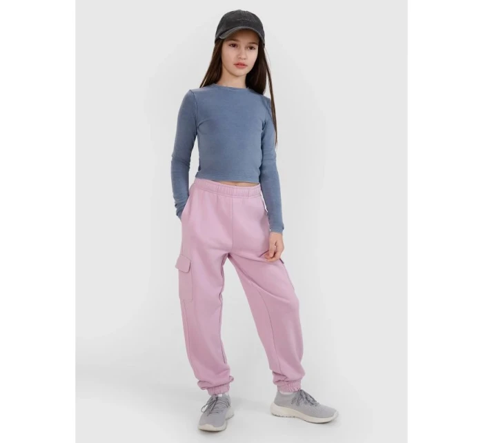 Dívčí úzký top s dlouhým rukávem 4F 4FJWSS25TLONF430-32S Dívčí úzký top s dlouhým rukávem 4F 4FJWSS25TLONF430-32S