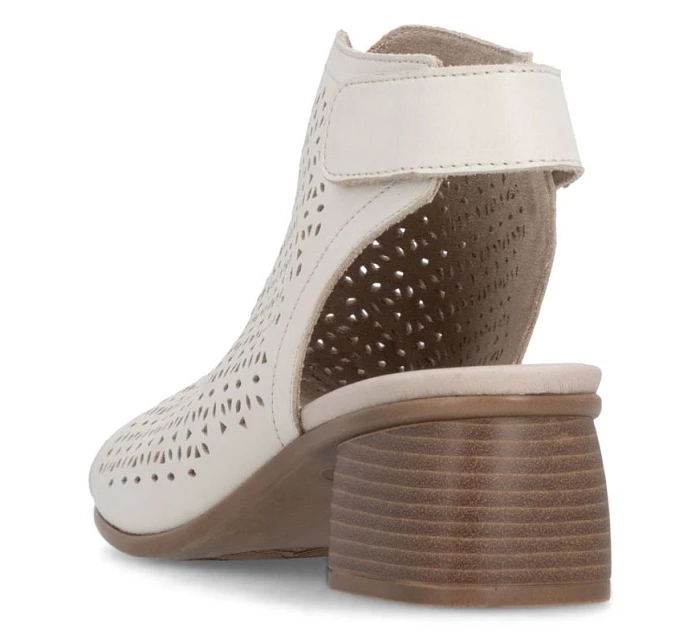 Remonte béžové Remonte dámské kožené sandály Rieker R8777-60