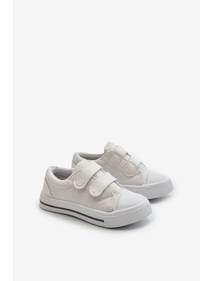 Dětské tenisky na suchý Big Star model 21665002 Bílé - Big Star Shoes Dětské tenisky na suchý Big Star model 21665002 Bílé - Big Star Shoes