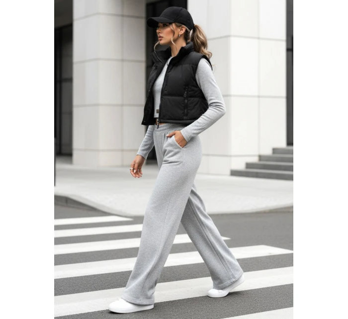 Dámský komplet kalhot a topu šedý Dstreet model 21970710 - FashionStreet Dámský komplet kalhot a topu šedý Dstreet model 21970710 - FashionStreet