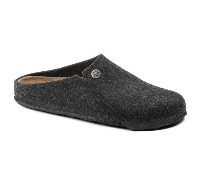 Cozy Home Anthracite vlněné plstěné pantofle regular wide model 21810265 - Birkenstock