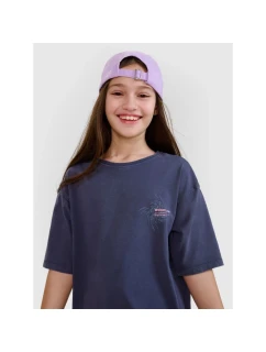 Dívčí tričko oversize s potiskem 4F 4FJWSS25TTSHF1853-22S