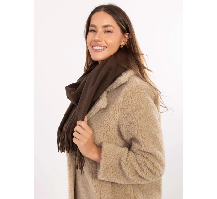 Szalik AT SZ model 21488804 ciemny brązowy - FPrice