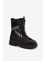 Dámské šněrovací sněhule Vinceza – černé