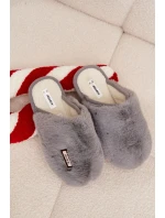 Dámské huňaté pantofle – šedé Belinna Dámské huňaté pantofle – šedé Belinna
