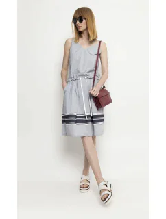 Dámské šaty W-Dk-3037-9G-H9-55-1 šedé - Deni Cler Milano