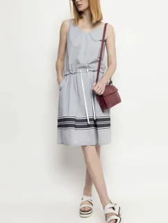 Dámské šaty model 18347051 šedé Deni Cler Milano - Gemini