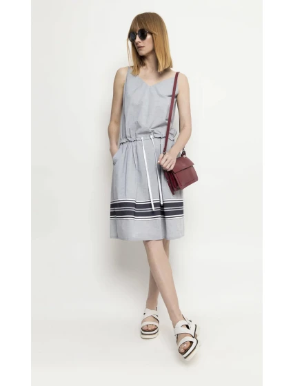 Dámské šaty model 18347051 šedé Deni Cler Milano - Gemini