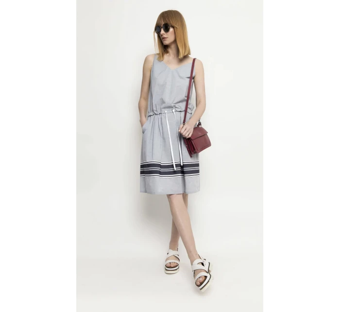 Dámské šaty model 18347051 šedé Deni Cler Milano - Gemini
